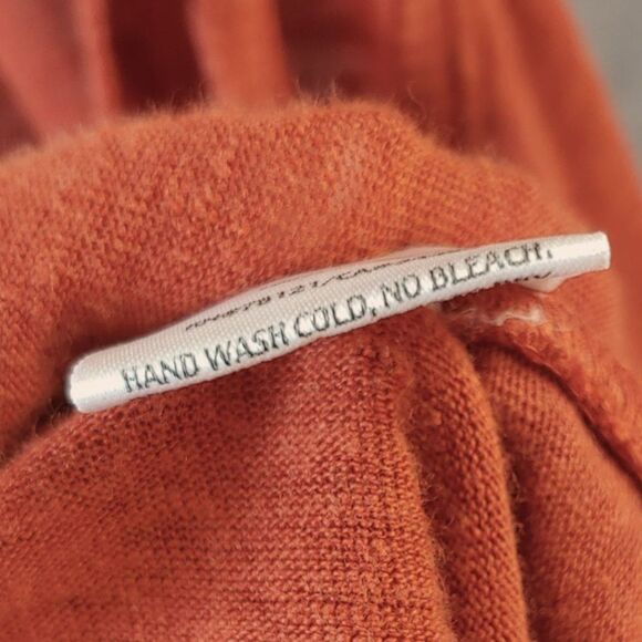 Minimalist Eileen Fisher Rust Sienna Linen A Line Tunic Tank Top Womens Small - Picture 10 of 12